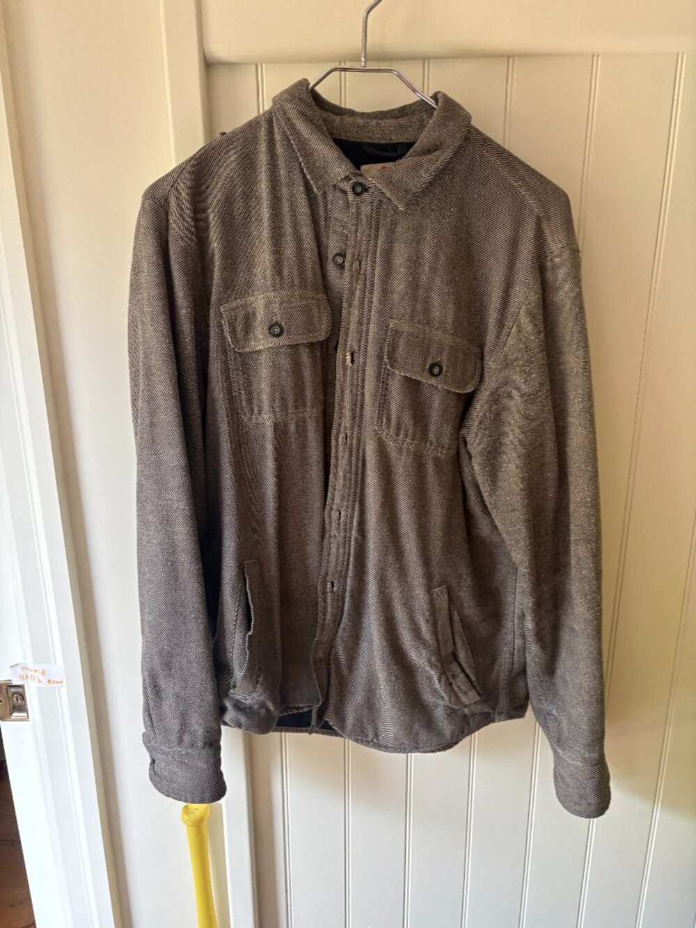 Marine layer flannel lined camping shirt